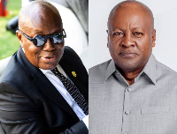 President Mahama (R) criticised Akufo-Addo (L) in 2022 over the arrests of people for their comments