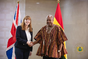 UK Deputy Prime Minister, Angela Rayner, and President John Dramani Mahama