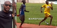 Asafa Powell was shocked to see athletes running barefooted