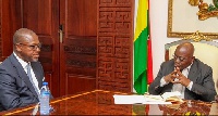 President Akufo-Addo with Mr. Edward Effah