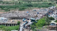 A picture of a waste damping site