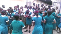 The nurses had been on strike over the unavailability of logistics