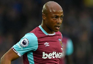 Andre Ayew made amends later in the game by pulling one back for his team