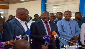Dr Mahamudu Bawumia visited NABCO to evaluate the interview process