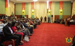 President Akufo-Addo met with personnel from various media houses Wednesday