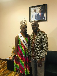 Miss Ghana USA 2018  Heather Akua Owusua Afriyie and Akwasi Awua Ababio