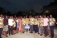 Staff of the Nsia Insurance Ghana in a group photograph