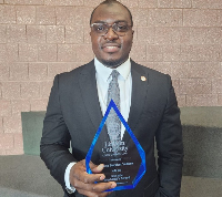 Barack Dodoo graduated top of his class at Lincoln University was given the Presidential Award