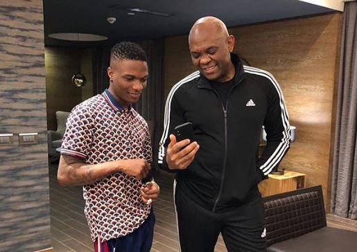 Wizkid and Tony Elumelu