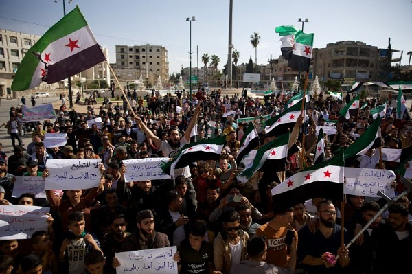 The biggest demonstration took place on Sunday in Idlib