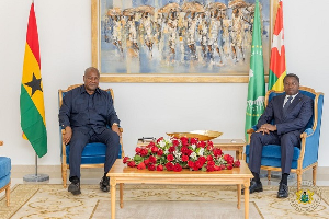 President John Dramani Mahama and Togo's President, Faure Gnassingbé