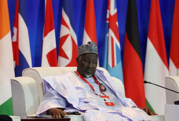 Nigerian Defence Minister, Mohammed Badaru Abubakar, attends the Beijing Xiangshan Forum in Beijing