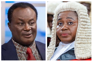 A photo collage of Anokye Frimpong and Gertrude Torkornoo