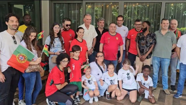 The Portuguese fans welcomed Carlos Queiroz