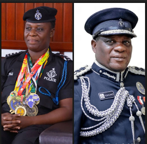 Photo collage of Grace Mintah and IGP