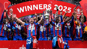 Palace beat Man City to win the FA Cup in May 2025