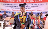 40-year-old Fuseini Alidu Konlabik during his graduation