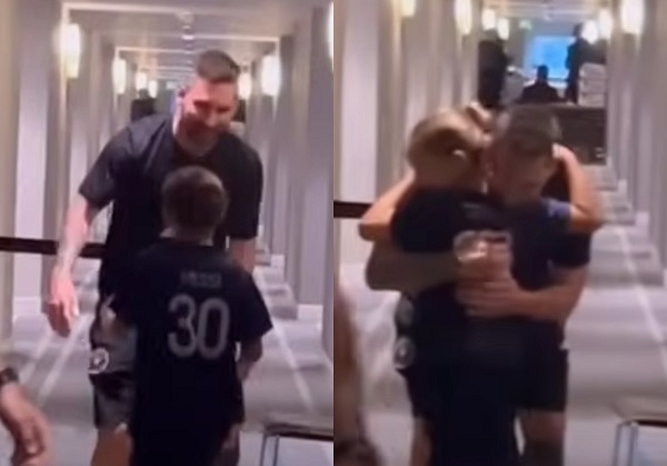 Watch heartwarming video of Wesley Sneijder's daughter meeting Lionel Messi
