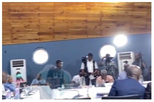 A power outage briefly halted PAC sitting mid-proceedings