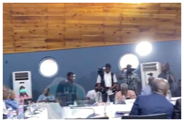 A power outage briefly halted PAC sitting mid-proceedings