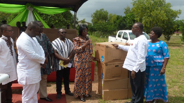 Mr Samuel Atukwei Quaye in presentation