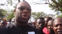 Dr. Matthew Opoku Prempeh at the 2015 dumsor protest