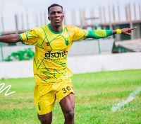 Bibiani Gold Stars striker, Abednego Tetteh