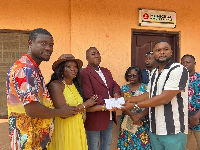 Members of Obuasi diaspora made a cash donation to the Obuasi Hospital