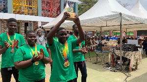 Anthony, along with four teammates, represented Ghana at the competition in Dubai