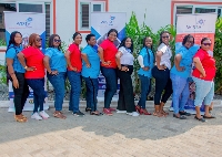 WISTA Ghana members after donation exercise