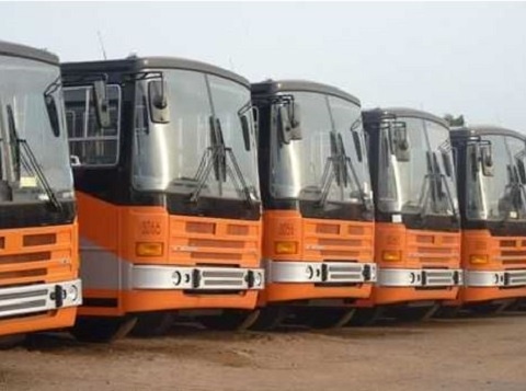 File photo: Some of the buses have been kept at the current location for over two years.
