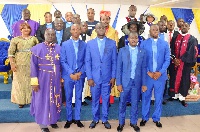 The newly ordained Pastors with the leadership of the church and other dignitaries.