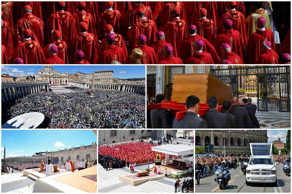Scenes from Pope Francis' final funeral rite