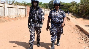 File photo of Sierra Leone police officers