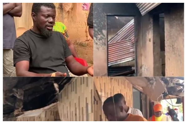A 13-bedroom house has been gutted by fire at Manso Takorase