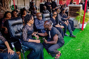 Okyeame Kwame interacting with Dr Zanetor Agyeman-Rawlings Okyeame Kwame interacting with Dr Zanetor Agyeman-Rawlings