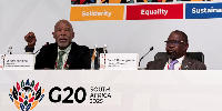 Governor of the SA Reserve Bank, Lesetja Kganyago, and South African Finance Minister Godongwana