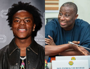 Patrick Boamah (R) says IShowSpeed (L) will need clearance for the passport