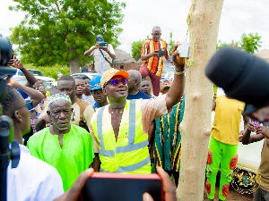 Energy minister switching on the light