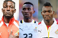 Benjamin Asare (L), Harrison Afful (M) and Christian Atsu