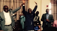 Mr. Kwesi Nyantakyi (middle) -GFA President
