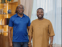 William Edem Kumah with Dr Gabriel Tanko Kwamigah-Atokple when they met
