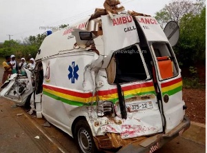 According to the Ghana Ambulance Service, one of their vehicles was not involved in an accident