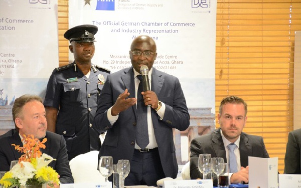 Mahamudu Bawumia addressing German investors