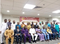 Members of Ghana federation of traditional medicine practitioners in a group photo