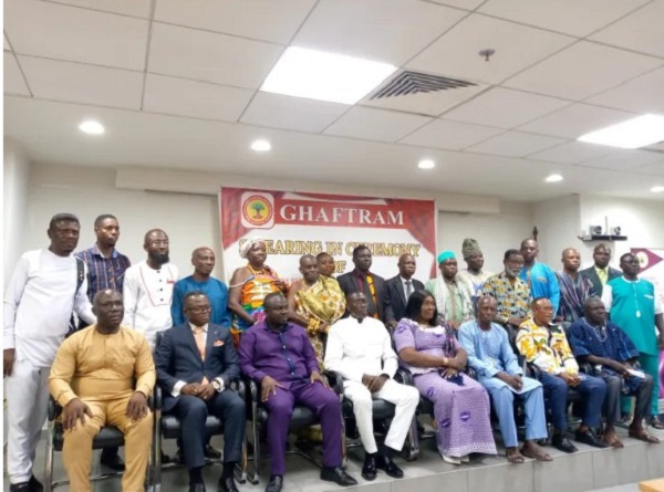 Members of Ghana federation of traditional medicine practitioners in a group photo