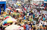 Makola Market is one of the biggest commerce centers in Ghana