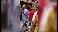 Gabby Otchere-Darko was spotted on the street of New York ahead of the UN assembly meeting
