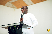 Dr Kingsley Agyemang addressing his constituents