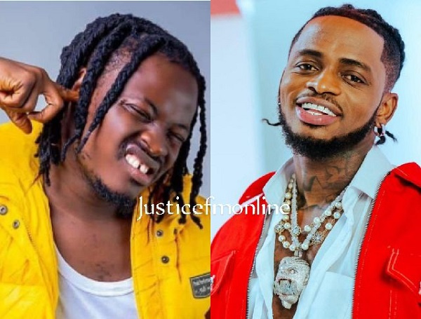 Fancy Gadam and Diamond Platnumz in a photo collage